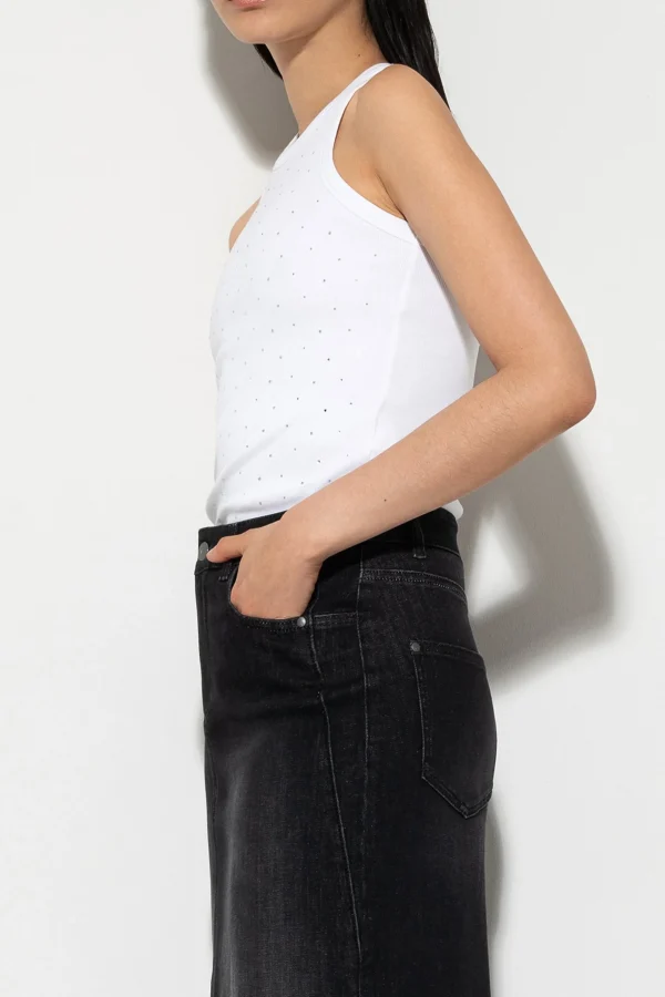 Shirts & Tops-LUISA CERANO Tanktop Mit Strass-Steinen