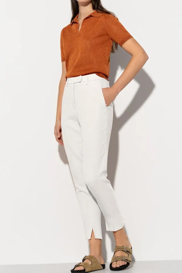 Hosen | Sets-LUISA CERANO Tapered-Pants Aus Leinen-Mix