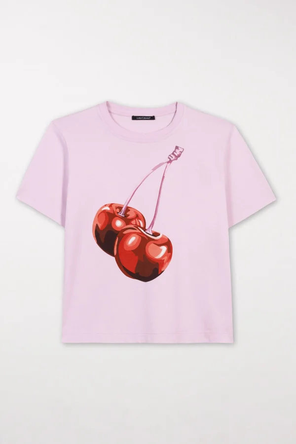 Shirts & Tops-LUISA CERANO T-Shirt Mit Cherry-Print