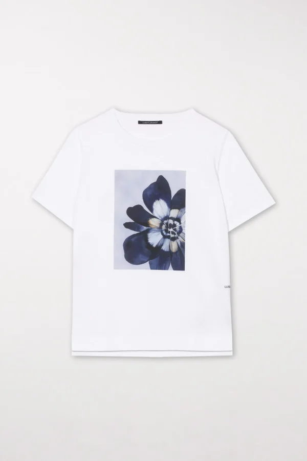 Shirts & Tops-LUISA CERANO T-Shirt Mit Digital-Motiv white