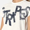 Shirts & Tops-LUISA CERANO T-Shirt Mit Wording-Print milk