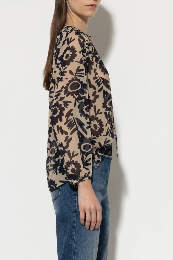 Blusen-LUISA CERANO Tunikabluse Mit Flower-Print multi