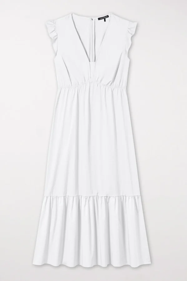 Kleider-LUISA CERANO Volant-Kleid Mit Cu-Sleeve