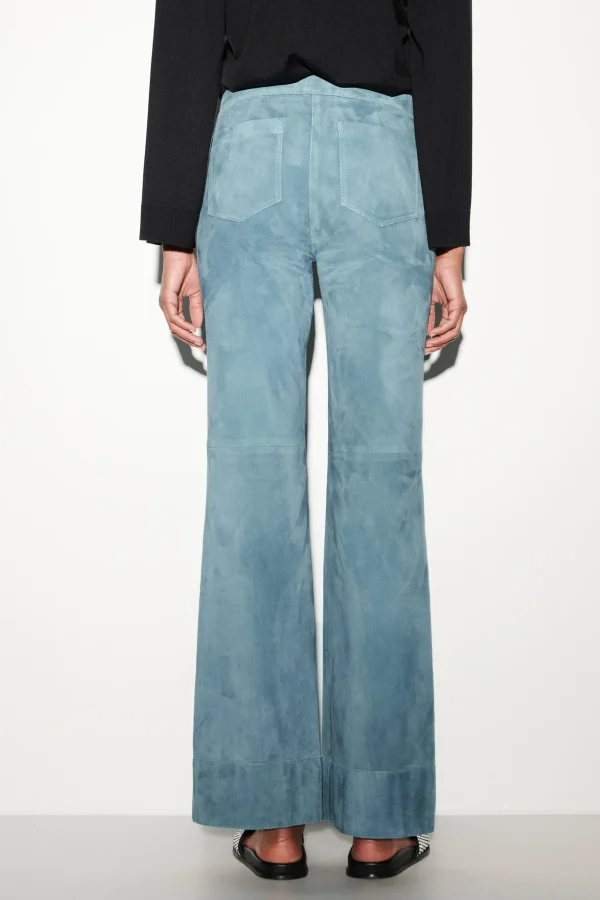 Hosen-LUISA CERANO Wideleg-Pants Aus Veloursleder