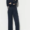 Sets | Hosen-LUISA CERANO Wideleg-Pants Mit Bundfalte midnight blue