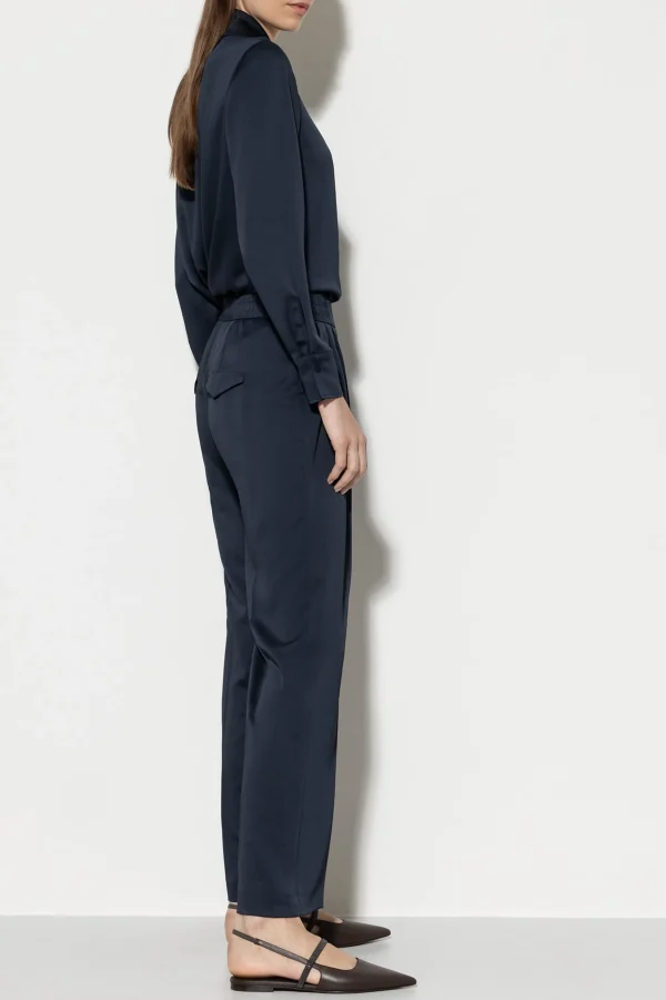 Sets | Hosen-LUISA CERANO Wideleg-Pants Mit Bundfalte midnight blue