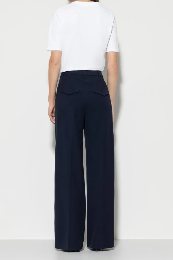 Business Studio-LUISA CERANO Wideleg-Pants Mit Bundfalten dark navy